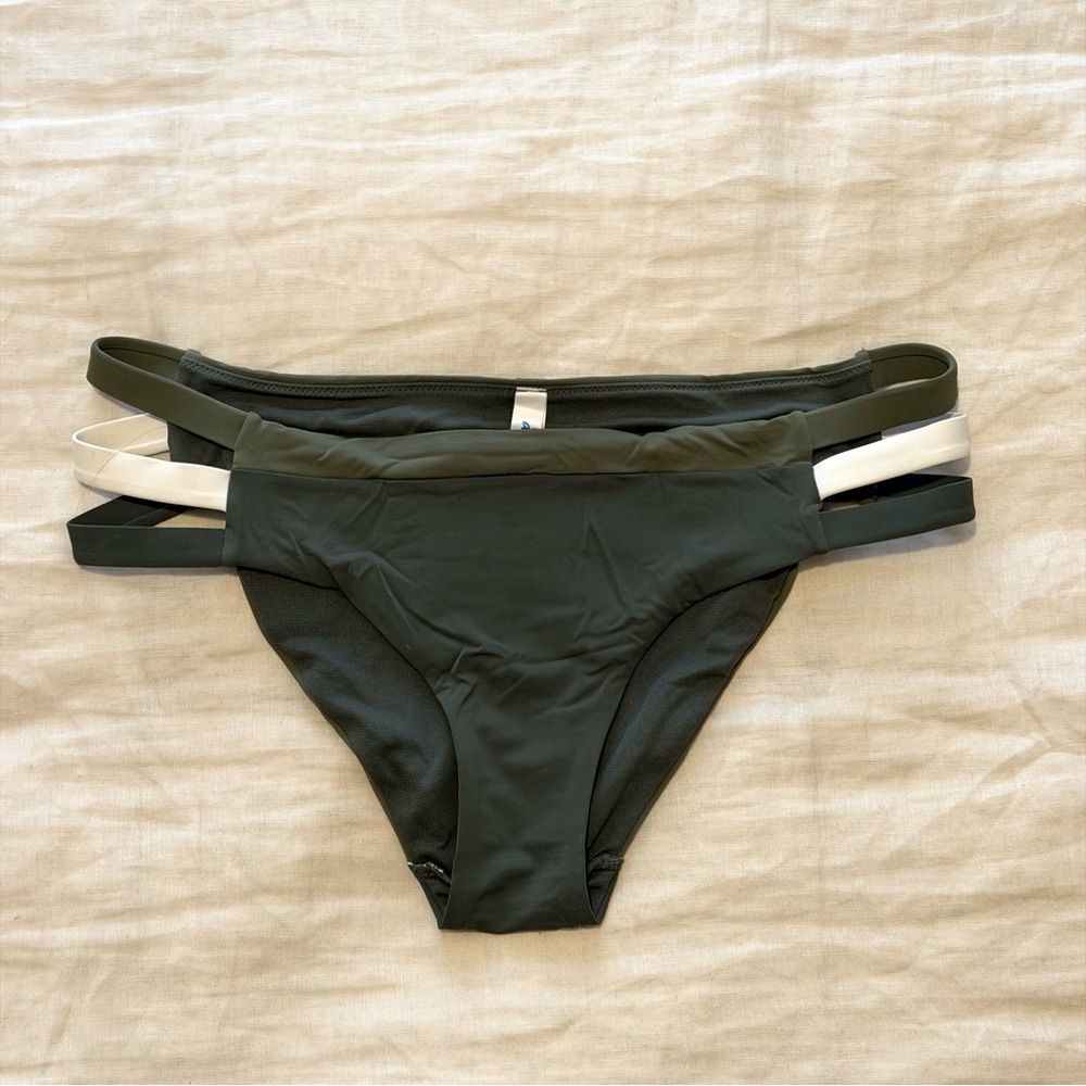 Women’s Olive Green Strappy Bikini Bottom - Swim La Vie en Rose
